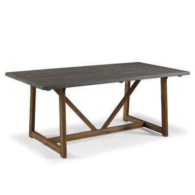 72 Solid Wood Trestle Dining Table - Home