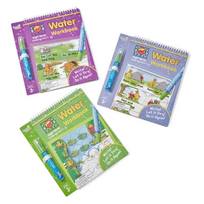 Hand2Mind Bob Books Kindergarten Sight Words Water Workbook Set - 3pk