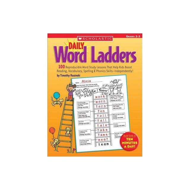 Daily Word Ladders: Grades 2-3 - by Timothy Rasinski & Timothy V Rasinski (Paperback)