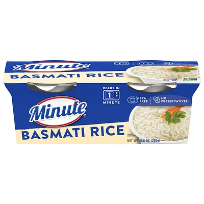 Minute Rice Gluten Free to Serve Basmati Rice Cups - 8.8oz-2ct