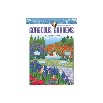 Creative Haven Gorgeous Gardens Coloring Book - (Adult Coloring Books: Flowers & Plants) by Jessica Mazurkiewicz (Paperback)