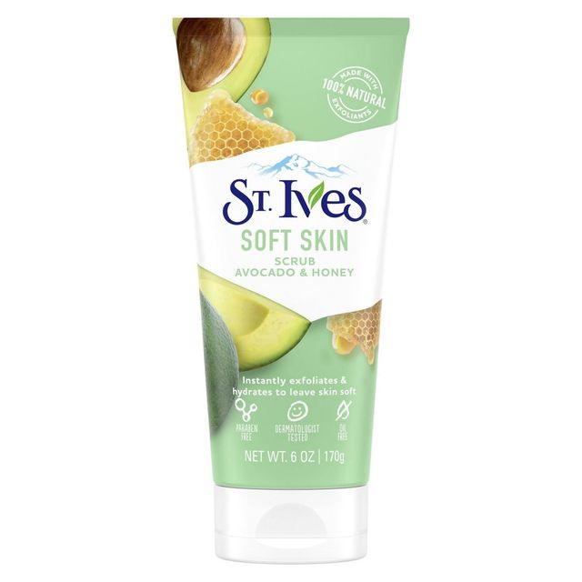 St. Ives Soft Skin Face Scrub - Avocado and Honey - 6oz