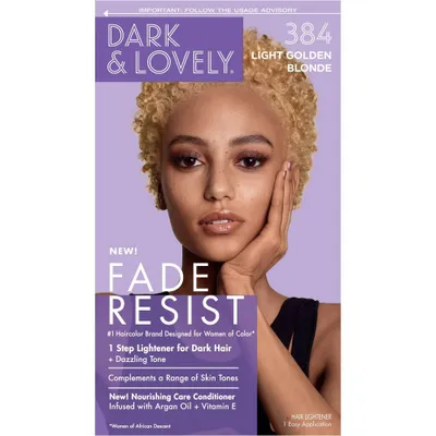 Dark And Lovely Fade Resist Permanent Hair Color - 6 Fl Oz - 378 Honey  Blonde : Target