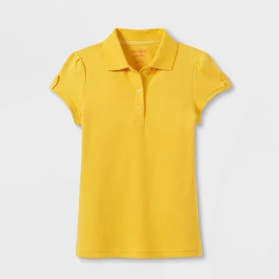 Girls Short Sleeve Interlock Uniform Polo Shirt