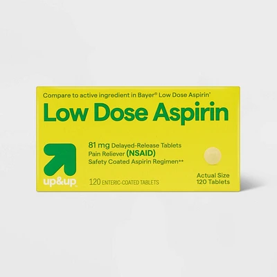Low-Dose Aspirin Tablets (NSAID) - 120ct - up & up