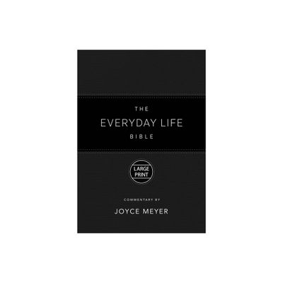 The Everyday Life Bible Large Print Black Leatherluxe(r) - by Joyce Meyer (Leather Bound)