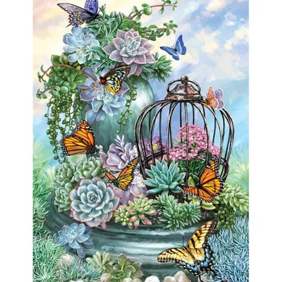 Springbrook Butterfly Bliss 500 pc Jigsaw Puzzle