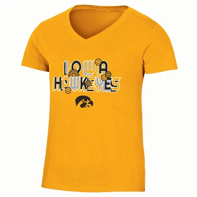 NCAA Iowa Hawkeyes Girls V-Neck T-Shirt