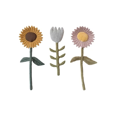 Storied Home (Set of 3) Cotton Flowers Hanging Wall Art Set