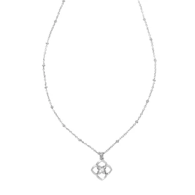 Kendra Scott Iris Rhodium Over Brass Pendant Necklace