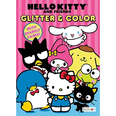 Hello Kitty Glitter & Color Book