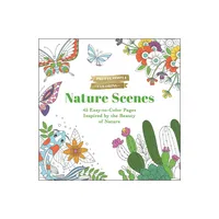 Pretty Simple Coloring: Nature Scenes - by Adams Media (Paperback)