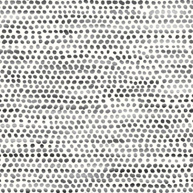 Tempaper & Co. Moire Dots Removable Peel and Stick Wallpaper, Black and White, 28 sq. ft.