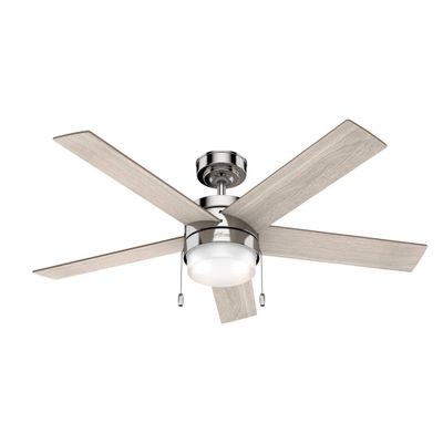 52 Claudette Ceiling Fan  (Includes LED Light Bulb) - Hunter Fan: 5-Blade, 3-Speed, Reversible Motor, ETL Listed