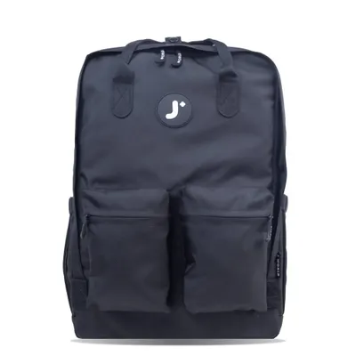 JWorld Timo17.5 Backpack - Black: Eco-Friendly, Water Resistant, Laptop