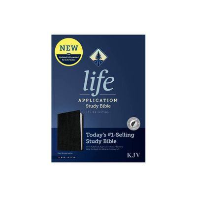 KJV Life Application Study Bible, Third Edition (Bonded Leather, Black, Indexed, Red Letter) - (Leather Bound)