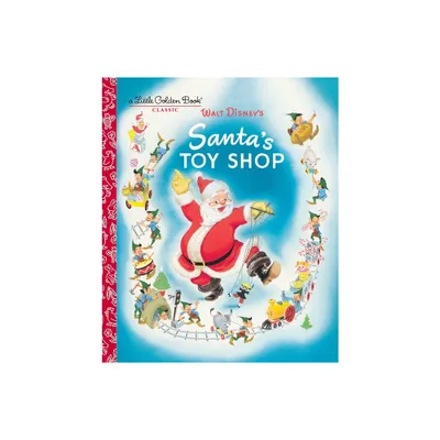 Santas Toy Shop (Disney) - (Little Golden Book) by Al Dempster (Hardcover)