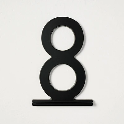 5 Metal House Number 8 Plaque Matte Black - Hearth & Hand with Magnolia: Address Mailbox Numbers, Aluminum Alloy