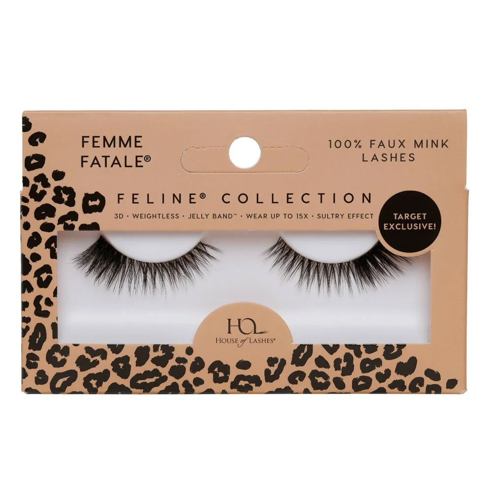 House of Lashes Femme Fatale Full Volume 100% Cruelty-Free Faux Silk Fibers  False Eyelashes - 1pr | The Market Place