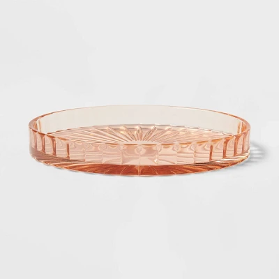 Colored Glass Bath Tray Pink - Threshold