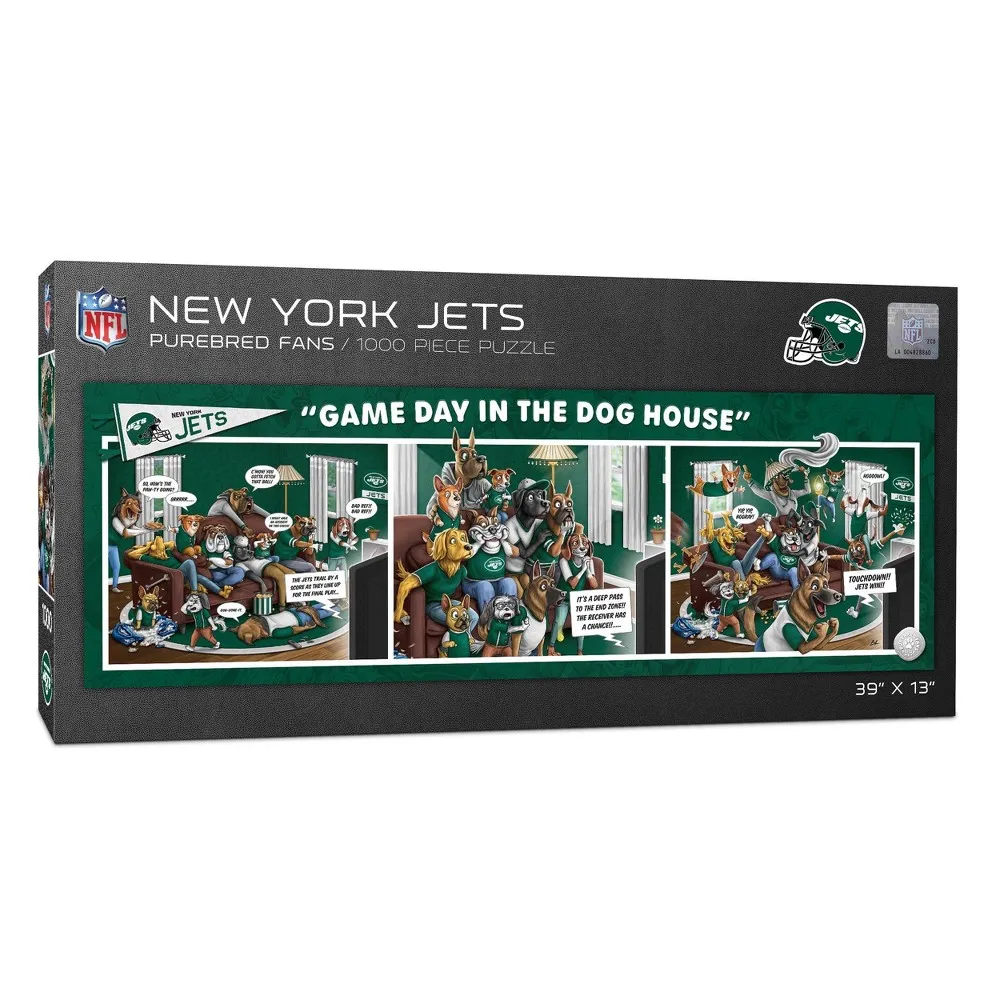 New York Jets NFL New York Jets Game Day in the Dog House Puzzle - 1000Pc |  The Market Place