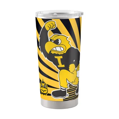 NCAA Iowa Hawkeyes 20oz Mascot Stainless Steel Tumbler