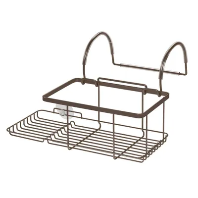 iDESIGN Everett Bathtub Storage Caddy : Steel Construction, Bath Organizer, Tray for Tub