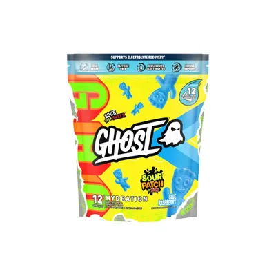 GHOST Sour Patch Vegan Hydration Sticks - Blue Raspberry - 12pk