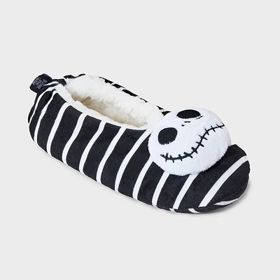 Womens Disney The Nightmare Before Christmas Fleece Slipper Socks with Grippers