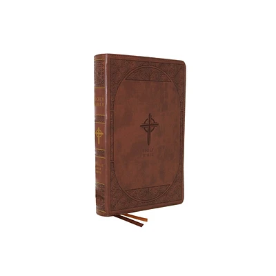 Nabre, New American Bible, Revised Edition, Catholic Bible, Large Print Edition, Leathersoft, Brown, Comfort Print - by Catholic Bible Press