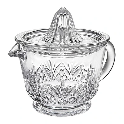 Godinger Silver Dublin Crystal Juicer: Clear Citrus Reamer, Hand Wash & Dishwasher-Safe, 5.71 Height, 6.69 Depth