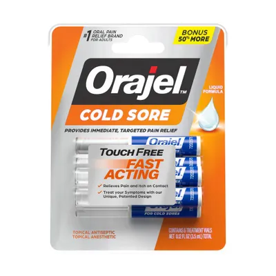 Orajel Single Dose Touch-Free Applicator Cold Sore Treatment - 6pk