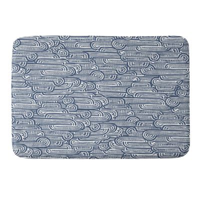 Deny Designs Dash and Ash Drift Memory Foam Bath Rug Blue : Microfiber, Machine Washable, Non-Slip Backing