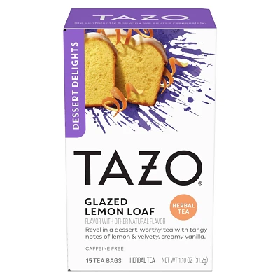 Tazo Glazed Lemon Loaf Dessert Delights Tea Bags - 15ct