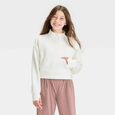 Girls Airy Sleek 1/2 Zip Pullover Sweatshirt