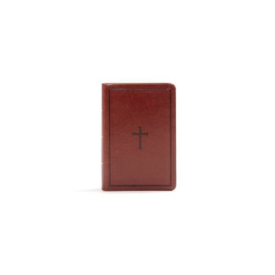 KJV Large Print Compact Reference Bible, Brown Leathertouch - by Holman Bible Publishers (Leather Bound)