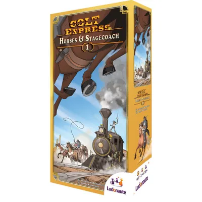 Colt Express Horses and Stagecoach Board Games