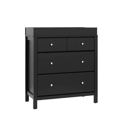 Storkcraft Carmel 3 Drawer Dresser with Interlocking Drawers with Changing Topper