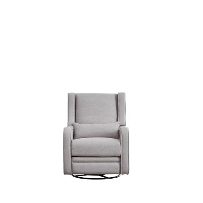 Westwood Design Elsa Manual Swivel Glider Pearl - River Gray