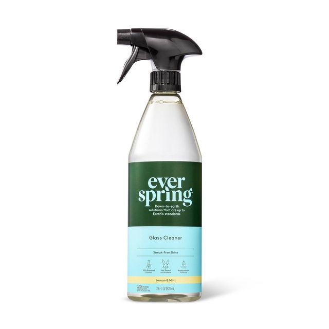 Lemon & Mint Glass Cleaner - 28 fl oz - Everspring