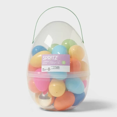 Plastic Easter Eggs in Egg 30pc - Spritz