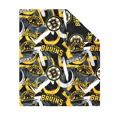 NHL Boston Bruins 50 x 60 Two Sided Plush Throw Blanket