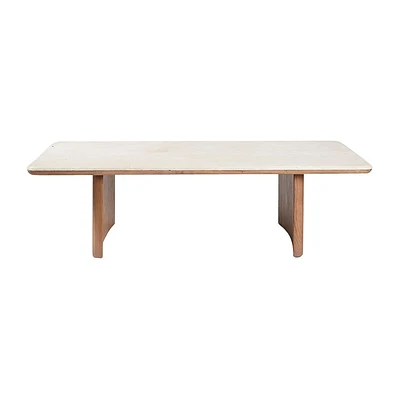 Sagebrook Home 16 Travertine Rectangle Coffee Table Brown