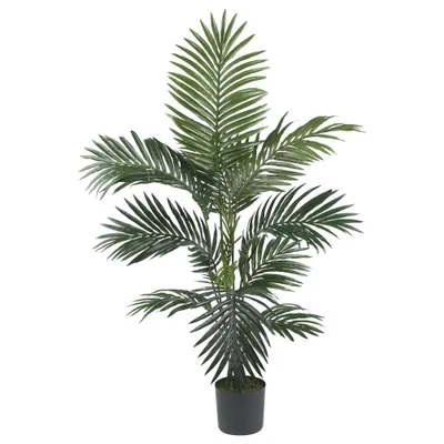 4ft Artificial Kentia Palm Silk Tree in Pot - Nearly Natural