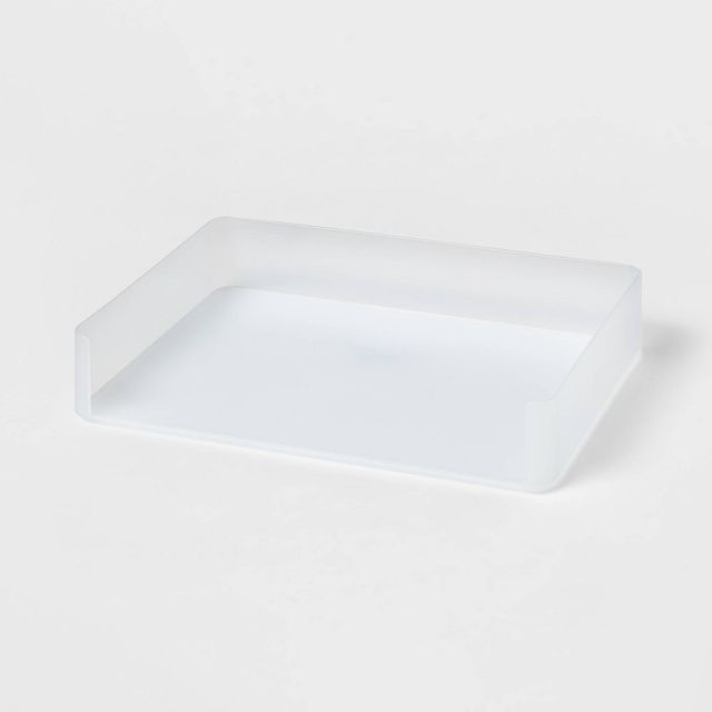 Medium 12 X 4 X 2 Plastic Organizer Tray Clear - Brightroom