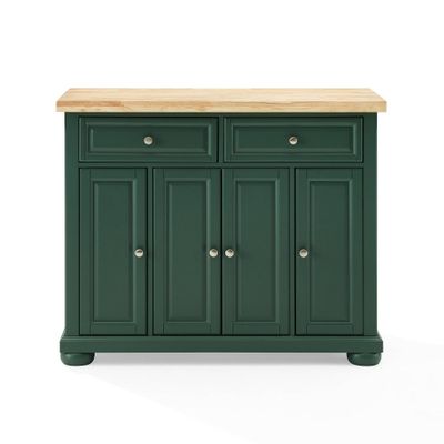 Madison Kitchen Island  - Crosley: Buffet-Style Serving, Adjustable Shelves, Rolling or Stationary