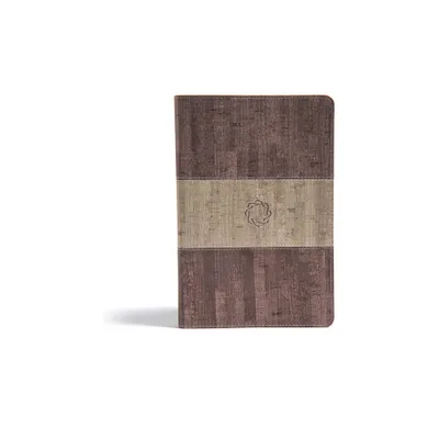 CSB Essential Teen Study Bible, Weathered Gray Cork Leathertouch - by B&h Kids Editorial & Csb Bibles by Holman (Leather Bound)