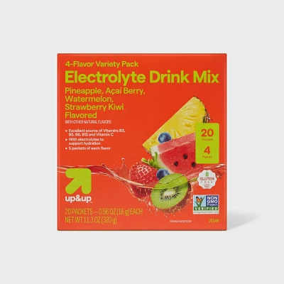 Hydration with Electrolytes Drink Mix - Variety Pack - 11.3oz/20ct - up&up