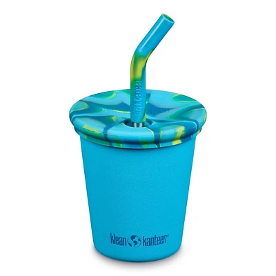 Klean Kanteen 10oz Stainless Steel Kids Cup with Straw Lid