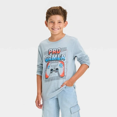 Boy Long Sleeve Pro Gamer Graphic T-Shirt